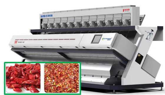 calidad  8.3Kw Chili Color Sorter Machine High Output Precise Removal 220V fábrica