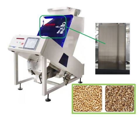 Divided Chute Wheat Color Sorter 80 Channels 0.6-1.5T/H 1 year Warranty
