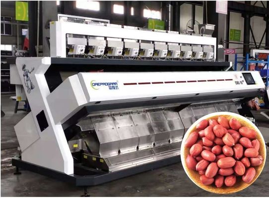 Precise Rejection Peanut Sorting Equipment , 640 Channels 5t/h Kernel Sorting Machine